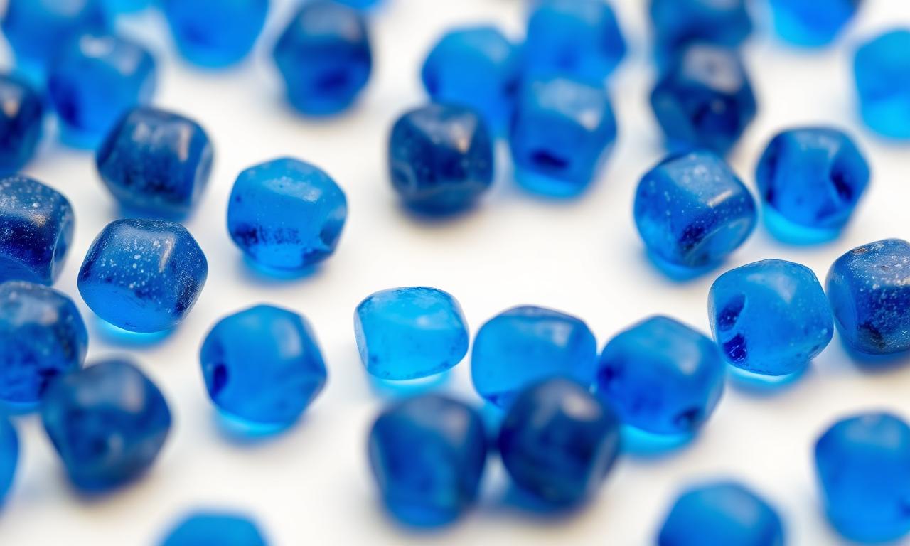Close-up of blueberry Bear Balanced Keto creatine gummies